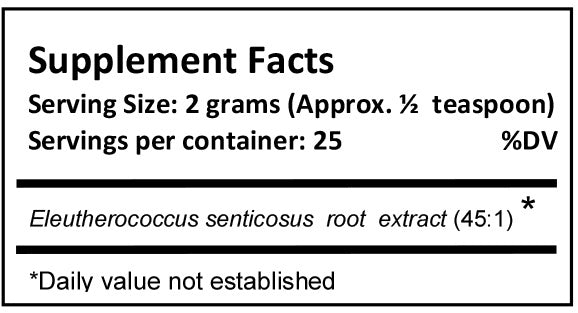 Eleuthero extract powder 50 grams - JingHerbs