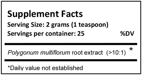 He Shou Wu extract powder 50 grams - JingHerbs