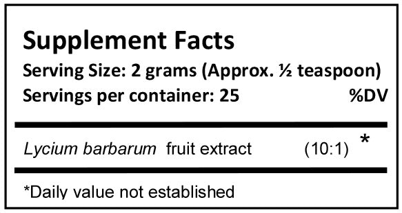 Lycium extract powder 50 grams - JingHerbs