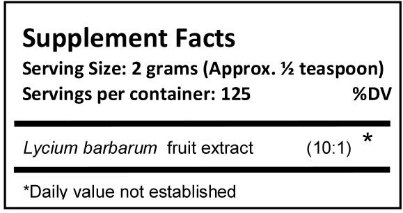 Lycium Extract Powder 50 grams - JingHerbs